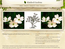 Tablet Screenshot of kindredgardens.net